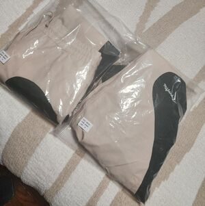 Mifland Men's Beige and Green Windbreaker Jacket with Pants